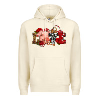 Sandshell love with pig olivia Premium Hoodie - OliviaCreatesArt