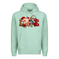 Seafoam love with pig olivia Premium Hoodie - OliviaCreatesArt