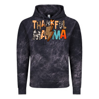 Cloud Black Thankful Mama Vintage Hoodie - MaliasSmallBusiness