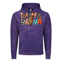 Cloud Purple Thankful Mama Vintage Hoodie - MaliasSmallBusiness