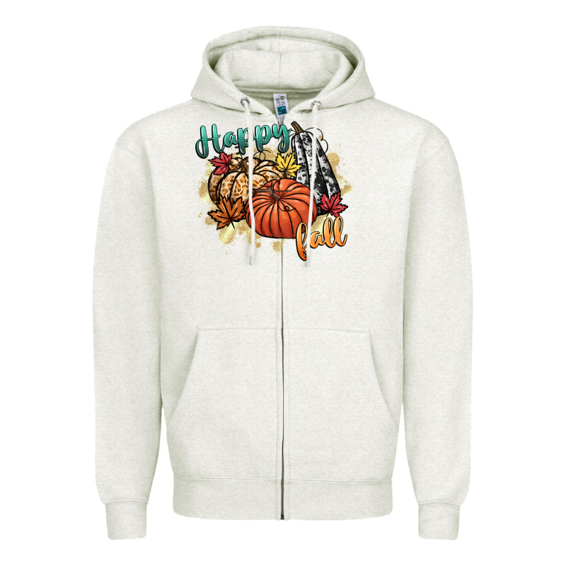 Happy Fall Zipper Hoodie by CowGirlArtShop | Teevron