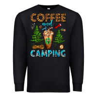 Black Coffee And Camping Frappe Premium Sweatshirt - FaDigitalArtStudio