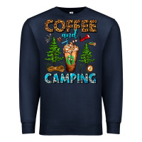 Navy Coffee And Camping Frappe Premium Sweatshirt - FaDigitalArtStudio