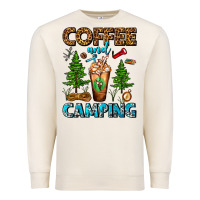 Sandshell Coffee And Camping Frappe Premium Sweatshirt - FaDigitalArtStudio