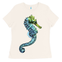 Bone Blue Seahorse Ladies Tee - LillyAllenDesigns