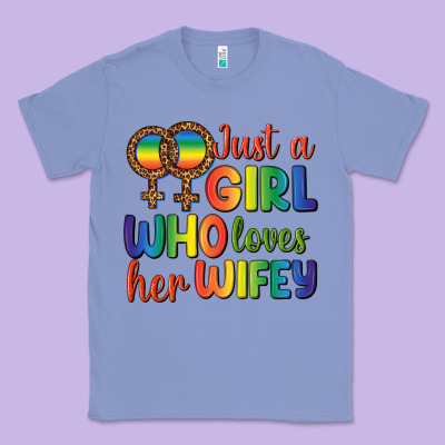 Just A Girl Who Loves Her Wifey Classic Tee Designed By Bundleandbundleshop