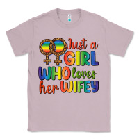 Lilac Just A Girl Who Loves Her Wifey Classic Tee - BundleAndBundleShop