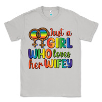 Moon Dust Just A Girl Who Loves Her Wifey Classic Tee - BundleAndBundleShop