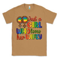 Toasted Coconut Just A Girl Who Loves Her Wifey Classic Tee - BundleAndBundleShop