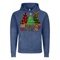 Vintage Denim Feliz Navidad Vintage Hoodie - NancyCooperArtShop