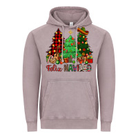 Vintage Zinc Feliz Navidad Vintage Hoodie - NancyCooperArtShop