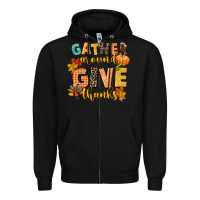 Black gather around and give thanks Zipper Hoodie - CowGirlArtShop