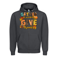 Smoke gather around and give thanks Zipper Hoodie - CowGirlArtShop