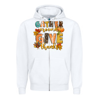 White gather around and give thanks Zipper Hoodie - CowGirlArtShop