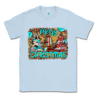 Dusty Blue merry christmas Classic Tee - JahusDesignShop