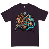 Plum nurse leopard heart Premium Tee - JahusDesignShop