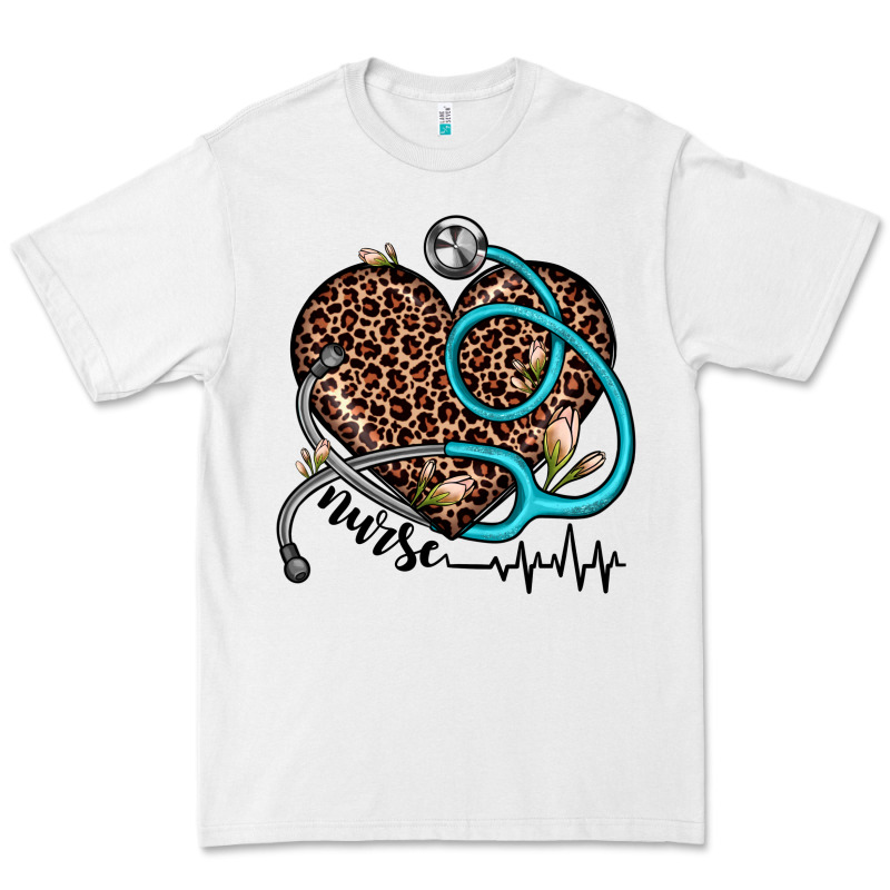 Nurse Leopard Heart Premium Tee by JahusDesignShop | Teevron