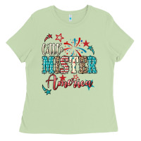 Matcha little mister america Ladies Tee - NancyCooperArtShop