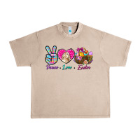 French Oak Peace Love Easter Urban Heavy Tee - BundleAndBundleShop
