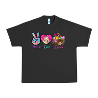 Pigment Black Peace Love Easter Urban Heavy Tee - BundleAndBundleShop