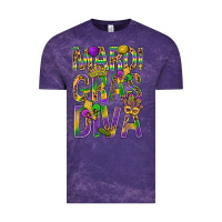 Cloud Purple Mardi Gras diva Vintage Tee - BundleAndBundleShop