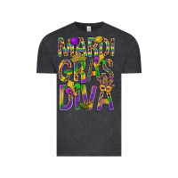 Vintage Black Mardi Gras diva Vintage Tee - BundleAndBundleShop