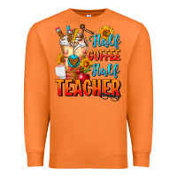 Carrot Half Coffee Half Teacher Premium Sweatshirt - FaDigitalArtStudio