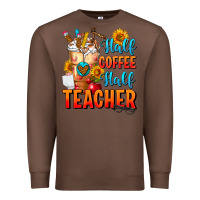 Chestnut Half Coffee Half Teacher Premium Sweatshirt - FaDigitalArtStudio