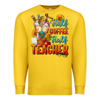 Lemon Half Coffee Half Teacher Premium Sweatshirt - FaDigitalArtStudio