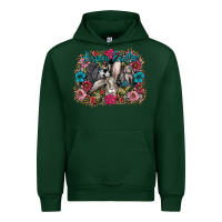 Forest Green Happy Easter Urban Hoodie - CowhideDigitalArt