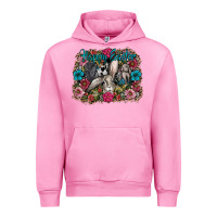 Fuchsia Pink Happy Easter Urban Hoodie - CowhideDigitalArt