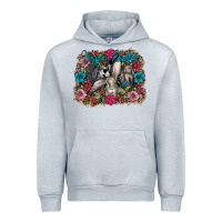 Heather Grey Happy Easter Urban Hoodie - CowhideDigitalArt
