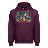 Mauve Wine Happy Easter Urban Hoodie - CowhideDigitalArt