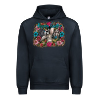 Navy Happy Easter Urban Hoodie - CowhideDigitalArt