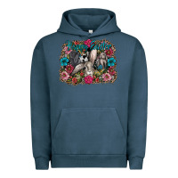 Pigment Midnight Navy Happy Easter Urban Hoodie - CowhideDigitalArt