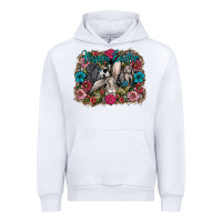 White Happy Easter Urban Hoodie - CowhideDigitalArt