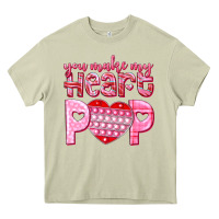 Mossy you make my heart pop Heavy Core Tee - NancyCooperArtShop