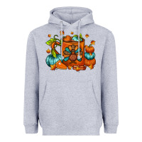 Heather Grey Thanksgiving Coffee Mug Heavyweight Hoodie - FaDigitalArtStudio