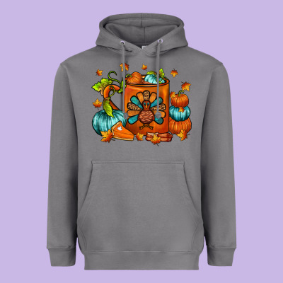 Thanksgiving Coffee Mug Heavyweight Hoodie Designed By Fadigitalartstudio