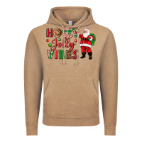Holly Jolly Vibes Christmas With Santa Vintage Hoodie | Teevron