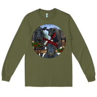Army Green Black Angus Family Long Sleeve Tee - RanaPortraitStore