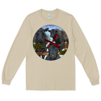 Mushroom Black Angus Family Long Sleeve Tee - RanaPortraitStore