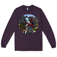 Plum Black Angus Family Long Sleeve Tee - RanaPortraitStore