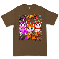 Cacao Happy Hallothanksmas unicorns Premium Tee - NancyCooperArtShop