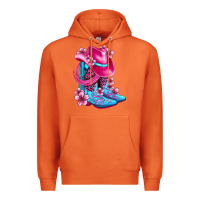 Carrot valentine cowboy boots and hat olivia Premium Hoodie - OliviaCreatesArt