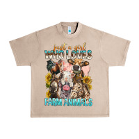 French Oak Just A Girl Who Loves Farm Animals Urban Heavy Tee - BundleAndBundleShop