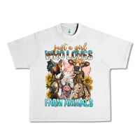 Lunar Rock Just A Girl Who Loves Farm Animals Urban Heavy Tee - BundleAndBundleShop