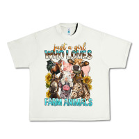 Pistachio Just A Girl Who Loves Farm Animals Urban Heavy Tee - BundleAndBundleShop