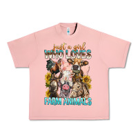 Salmon Just A Girl Who Loves Farm Animals Urban Heavy Tee - BundleAndBundleShop