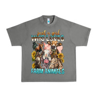 Tornado Just A Girl Who Loves Farm Animals Urban Heavy Tee - BundleAndBundleShop